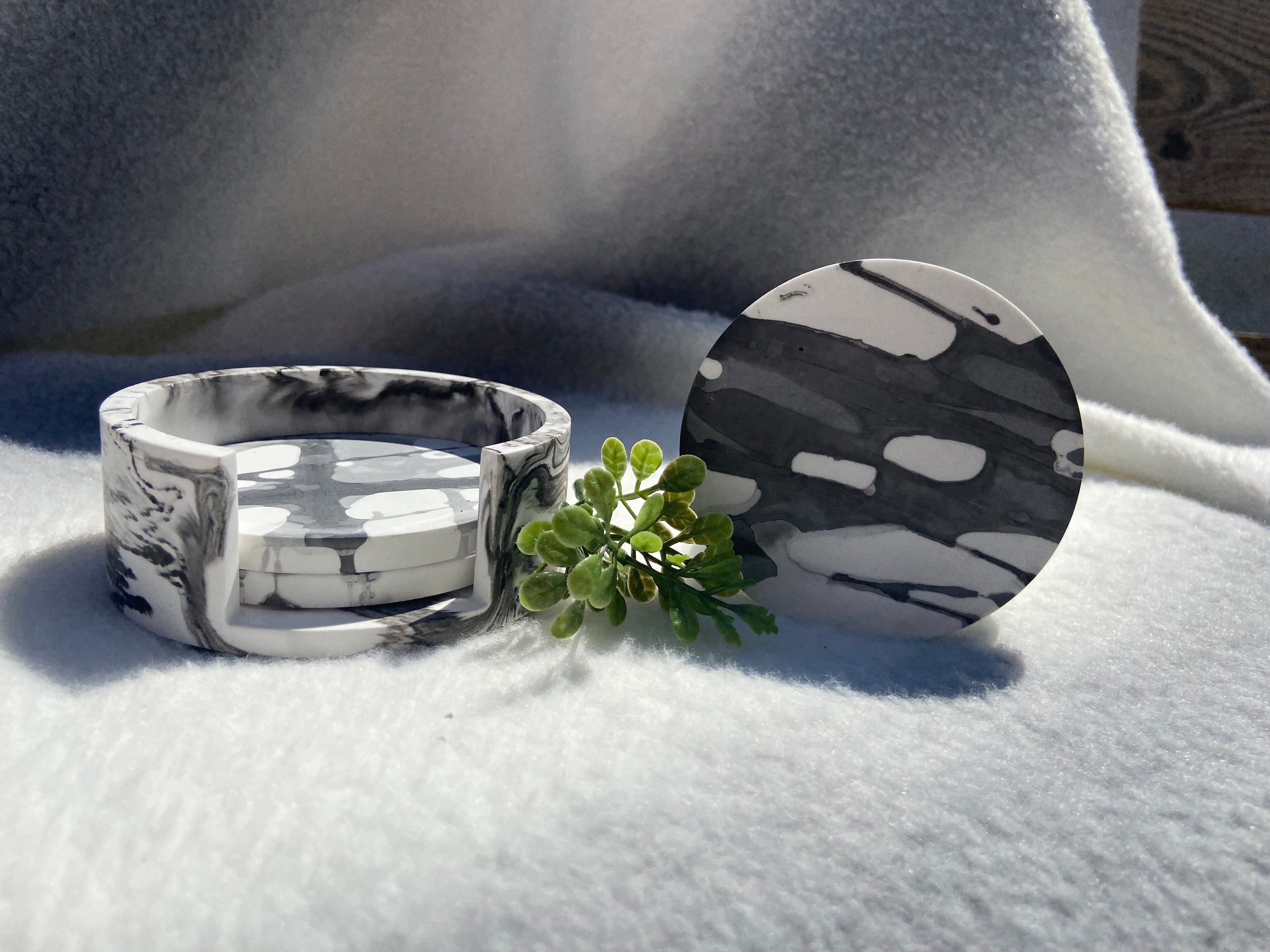 Coasters with Holder