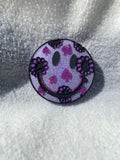 Purple Smiley Face Car Freshie
