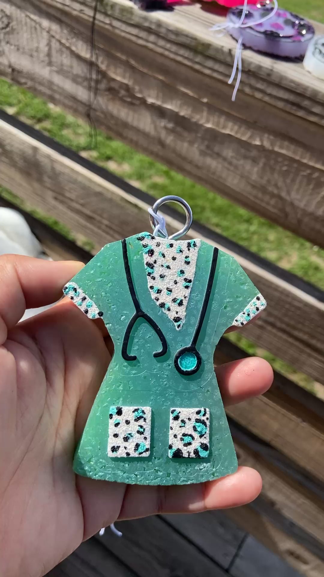 Scrub Top Car Freshie