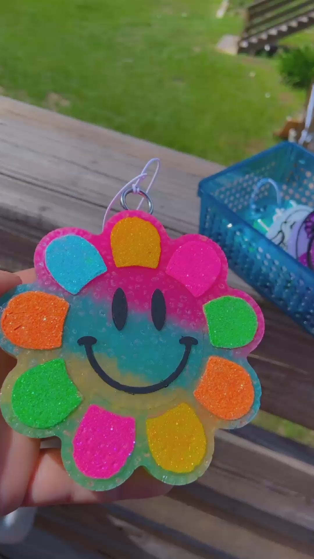 Smiley Flower Car Freshie